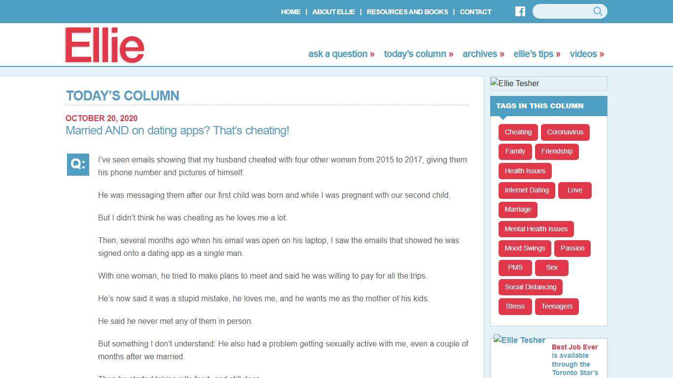 Married AND on dating apps? That’s cheating! | Ellie